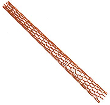 HaGa® 1 m Verpackungsnetz Netzschlauch Schutznetz Ø 10-20 mm | Farbe Orange | Oberflächenschutznetz | Netzbeutel | wiederverwendbar | Meterware