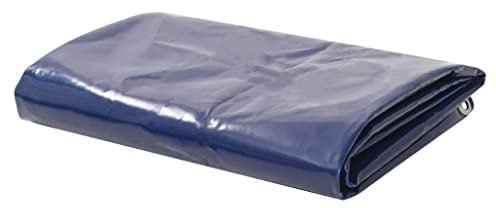 vidaXL Abdeckplane Gewebeplane Schutzplane Bauplane Industrieplane Holzplane Gartenplane Bootsplane BAU Holz Garten Plane 650g/m² 6x8m Blau