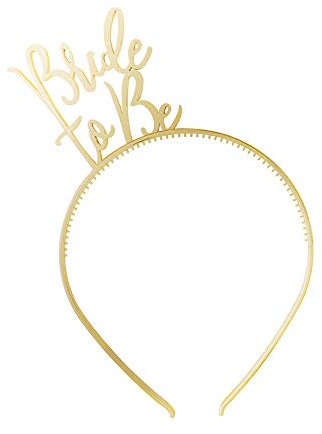 Unique 6400 in Bride to be Haarreif | Kunststoff-Accessoires | Junggesellinnenabschied | Gold