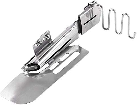 Carpeta selladora plana de 1 pieza para máquina de coser industrial Uso Carpeta de cinta de fijación de pie de presión de dobladillo plano(1-3/8-1/2)