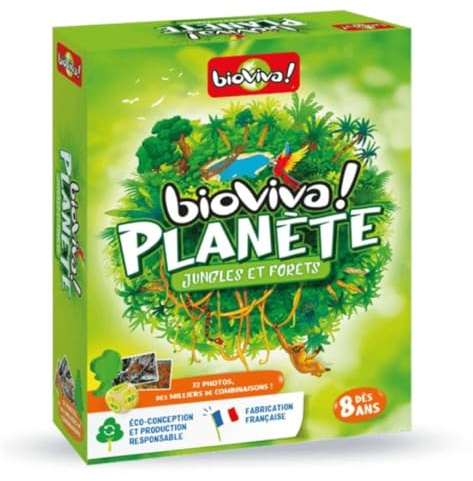 BIOVIVA - Planète - Jungles et fôrets - Jeu de société ludique dès 8 ans - 201001