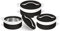 Bargain Shack Zenith Insulated Casserole Pot with lid - Serving Dishes with Lids -3pc Thermal pot - Food Containers Set -Soup/Salad Food Warmer-Hotpot Set (Black-White)
