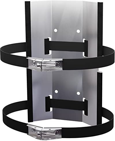 CAMPKO Porte-bouteille de gaz – Support pour bouteille de gaz Ø 300 mm + 2 sangles de serrage avec tendeur pour camping-car, caravane, camping, caravane, bateau
