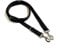 Police Style Dog Training Lead Double Ended 5ft (1.5 Metres Approx) Adjustable Leash Multi-Functional In Cushion Webbing (20mm, Black)