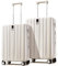 Hanke Upgrade Handgepäck 34 x 22 x 54 cm Airline-zugelassen, 20 Zoll Leichter Hartschalen-Kabinenkoffer PC-Reisekoffer mit Spinner-Rädern und TSA-Schloss(20 Zoll-Elfenbeinweiß)