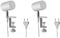 ledscom.de 2 Stück Klemmleuchte WAIKA, Schalter, weiß matt, inkl. LED GU10 Lampe, 3-Stufen Dimmen: max. 609lm weiß