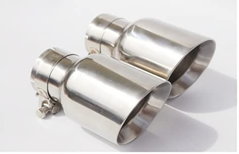 Auspuff Blende Endrohr 1 STÜCKE Autozubehör Edelstahl Universal Endrohr Schalldämpfer Rohr Für BMW Für E92 Für E90 (Größe : 80MM IN 101MM Out)