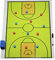 REALN Taktikboard Basketball, Große Basketball Taktiktafel, Magnetische Basketball-Trainertafel mit Ständer (Color : Basketball-a)