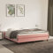 INLIFE Boxspringbett Rosa 160x200 cm Samt,Rosa,25KG,3120783