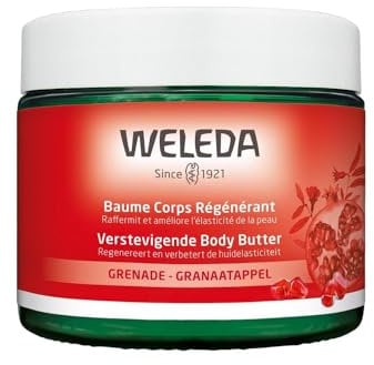 WELEDA - Baume corps régénérant à la Grenade - Améliore l'élasticité - peaux sèches à très sèches - NATRUE* - Vegan** - 150 ml