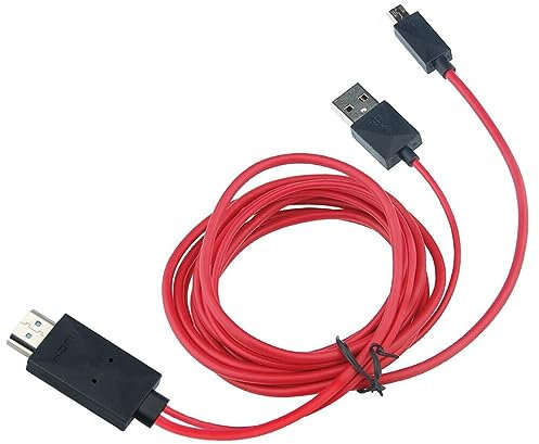 Hemobllo Câble Vers Adaptateur Micro Usb Pour Tv Compatible Avec Samsung Galaxy Et Appareils