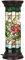 Bieye L30823 Rose Blume Tiffany Stil Buntglas Sockel Stehlampe zum Dekorieren, 71,1 cm hoch