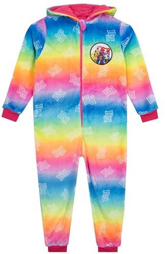 Rainbow High Onesie | Schlafanzüge Für Mädchen | Vlies Onesie Mädchen | Mehrfarbig 128