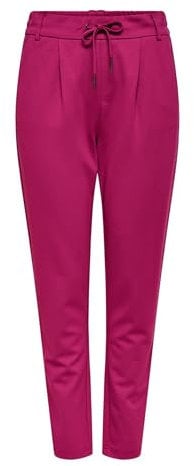 ONLY Damen Onlpoptrash Life Easy Col Pant PNT Noos Trousers 15115847,Sangria,XXS / 30L
