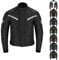 Vaster Moto Wasserdichte Motorradjacke CE Armor Cordura Motorrad Winddichte Jacken Ganzkörperschutzausrüstung Gepanzert Herbst Sommer Winter Herren, Schwarz, XXXL