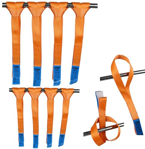 TRUTZHOLM 8X Gurtschlaufen Doppelschlaufen 1750 kg Gurtlast 45 cm Länge 35 mm Breite Zurrschlaufen