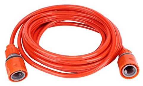 Garden Hose Extension with Connector 6M/19.68ft High Pressure Soft Flexible Hose Pipe Explosion Proof Antifreeze Wear Garden Plastic Water Pipe for Hose Inner Diameter≥25mm