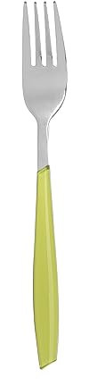 Forchetta tavola sfusa verde in acciaio inox Silhouette verde Tavola