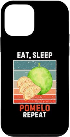 Hülle für iPhone 12 mini Pomelo Repeat Vintage Pomelo Lover im Retro-Look „Eat, Sleep“