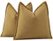 Madizz 2er Set Schlicht Chenille Kissenbezügen Weiche dekorative Kissenbezüge für Sofa Schlafzimmer Kissenhülle Senfgelb 45x45 cm Quadrat
