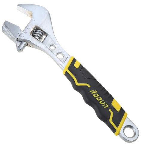Mllepjdh 12 Professional Adjustable Wrench Multi-function Long Handle Large Open Monkey Spanner Hand Tools Adjustable Spanner Wrench Tool 40mm
