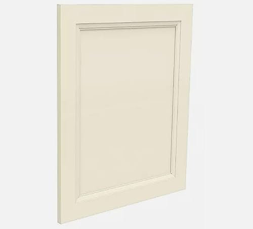 M2 Traders French Shaker Tall Kitchen Cabinet Door (H) 89.6 x (W) 59.7 x (D) 1.8cm - Soft Cream