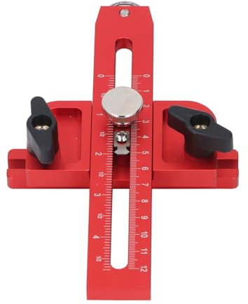 Guide de scie circulaire de table avec fraisage de scie circulaire de table, rouleau, double échelle, guide de travail du bois, localisateur, convient pour 3/4 x 3/8 3/8 x 1/4