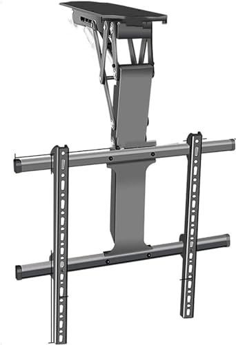 DRFGNF Electric TV Ceiling Mount Tilt and Swivel TV Mount for 32-70 inch Screens, Folding Motorized Sloping Roof Mount TV Wall Bracket Mount