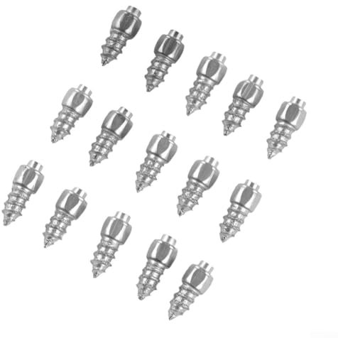Snow Traction Solutions Set of 100 Steel Tire Studs (9mm) Ideal for Various Vehicles in Cold Weather