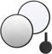 PATIKIL 12/30cm Reflector Photography, 2 in 1 Collapsible Light Reflector with Bag Multi-Disc Light Diffuser for Studio Outdoor, Silver/White