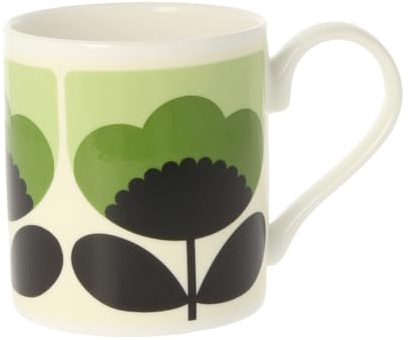 Mclaggan Smith Mug - Design by Orla Kiely - Spring Bloom Green 300ml