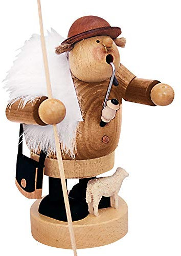 KWO Olbernhau 21512 Räuchermännchen Schäfer, 18 cm