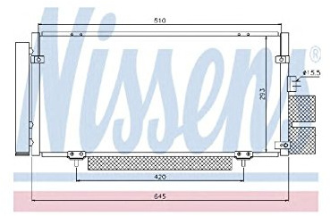 NISSENS 94885 KONDENSATOR KLIMAKÜHLER KLIMAKONDENSATOR mit Trockner