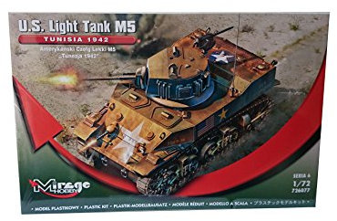 Mirage Hobby US Light M5 Tunesien Tank (Maßstab 1:72)