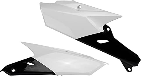 Acerbis Side Number Plates For Yamaha - White/Black (2374161035)