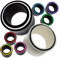 Fly Style 1 Stück Piercing Ohr Tunnel Plug - Ohr Piercings - Earplug Holz - Horn Tunnel - Piercing Schmuck, Grösse:8 mm (Horn), Farbwahl:weiss