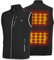 PROSmart Beheizbare Weste Leichtgewichts Fleece Beheizte Weste mit USB Akku, Unisex (Schwarz, L)