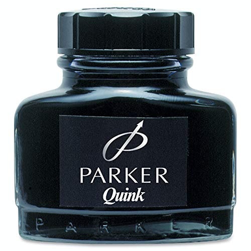 PARKER Quink - Botella de tinta lavable (57 ml), color negro