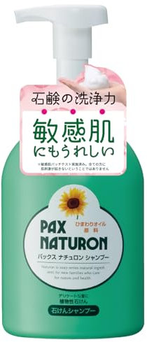 TAIYO YUSHI PAX NATURON | Shampoo | Soap Shampoo Sunflower Oil, 500ml (Japan Import) by PAX NATURON
