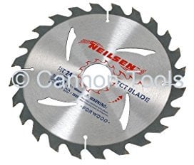 Neilsen CT2519 3-piece 185mm TCT Circular Saw Blades | 20, 24, and 40 Teeth | For Wood and Plywood