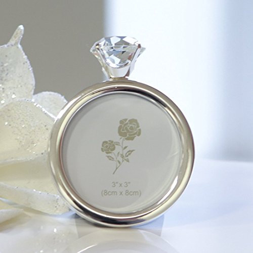 Fotorahmen DIAMOND mit großem Glasstein als Krönchen