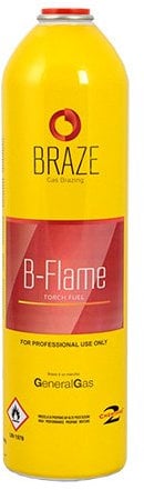 Bouteille jetable à usage unique gaz B-flame pour chalumeau brasage fort 3000 °