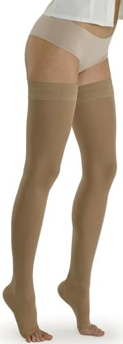 SOLIDEA Autoreggenti NERO 3° classe MARILYN Ccl. 3 Punta aperta 34/46 mmHg Art. 0458C8 Tg. ML