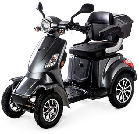 VELECO Seniorenmobil 4-Rad Elektromobil ElektroRoller 1000W FASTER (Grau)