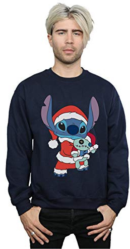Disney Men's Lilo and Stitch Stitch Christmas Sweatshirt