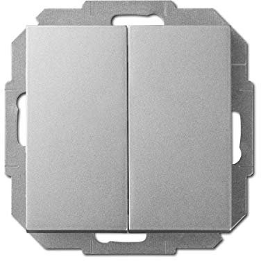 Unterputz Wechselschalter Serienschalter 10A silber Premium serie SENTIA