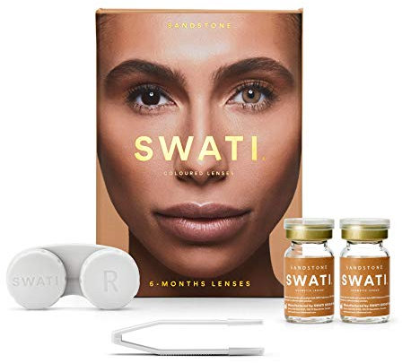 Sandstone (Braun) - 6 Monate Kontaktlinsen Farbig - SWATI Cosmetics Natürlich Aussehende Kontaktlinsen