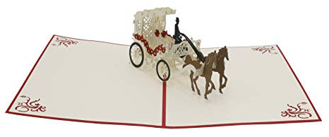 Gleichgeschlechtliches Hochzeitspaar Kutsche, Heirat, Lesbische Hochzeit, Frau-Frau, Mrs.Mrs, lesbian wedding, Hochzeitskarte, 3d Klappkarte, Pop Up Karte