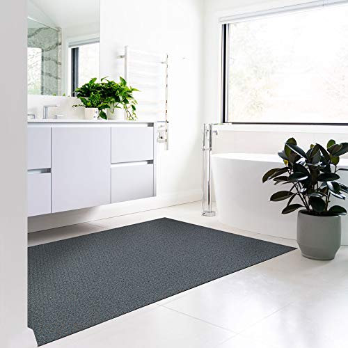 Floordirekt Vinyl-Badteppich | rutschfest & strapazierfähig | Wasserundurchlässig | Badvorleger in 16 Designs und verschiedenen Größen erhältlich (90 x 150 cm, Como)