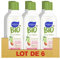 Monsavon Gel Douche Au Lait d'Amande, Certifié Bio et Vegan, 100% d'origine naturelle, douceur et hydratation, spécial peaux sensibles, testé dermatologiquement (Lot de 6x300mL)